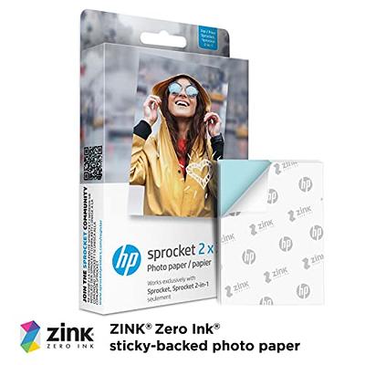 HP Sprocket 2x3 Premium Zink Sticky Photo Paper Compatible with HP Sprocket  Photo Printers -Bundle Zink paper, photo Album and Sticker sets. - Yahoo  Shopping