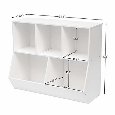 Dream Street White 2-Bin Toy Storage Organizer