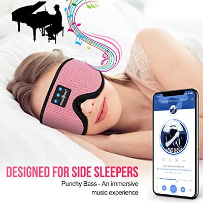 Sleep Headphones Noise Cancelling White Noise Bluetooth Eye Mask 3D Sleep  Mask Wireless Headphone Sleeping Headphone for Side Sleeper Office Travel  Cool Gadgets Gift for Men Women (Gray) 