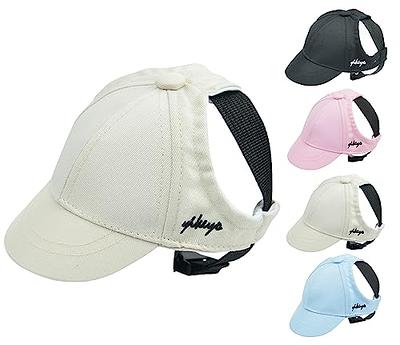 Harikaji Dog Hat with Ear Holes, Dog Baseball Outdoor Cap, Adjustable  Summer Sport Hat for Small Medium Dogs Cats (Tie Dye Green,XL)