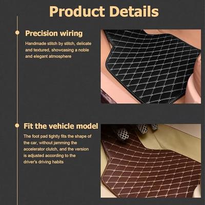 AUCELI Car Floor Mats, 4pcs Carpet Floor Mat Set, Luxury Faux