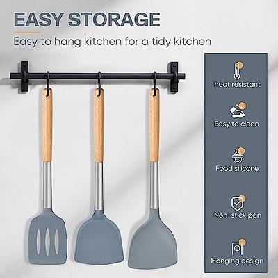 3pcs/set Stainless Steel Cooking Utensils With Wood Handle