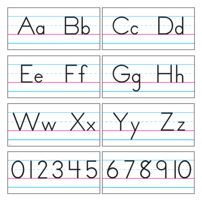 Carson Dellosa 5.5 x 8.5 Alphabet Posters, 26 Alphabet Letters Classroom  Posters for Bulletin Board, White Board, and Alphabet Line, Phonics