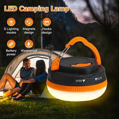 Camping Lights 5 Pack, Portable Camping Light 4 Lighting Modes