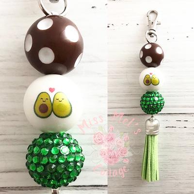 Sister Keychain/charm/beaded/purse/bag/zipper/charm/chunky 