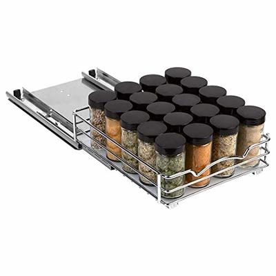 Pull Out Spice Rack Organizer for Cabinet, Heavy Duty-5 Year Limited  Warranty, Chrome 8-3/