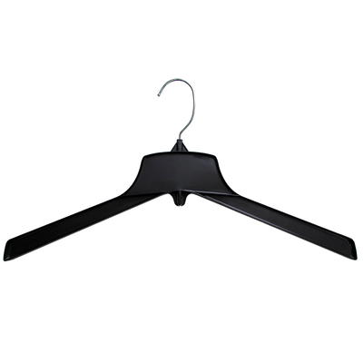 Hanger Central Durable Plastic Non Slip Clothing Hanger, Swivel Hook, 17  inch, 50 Pack, Black 