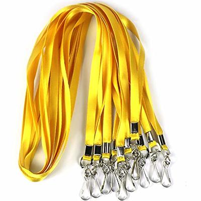 Bulk Lanyards Premium Cruise Lanyard Nylon Badge Lanyards for ID Holder Perfect for Office, Kids, Teachers (Red, 50 Pack)