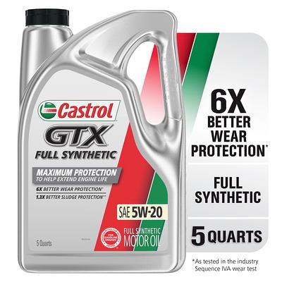 Castrol GTX 10W-40 Conventional Motor Oil, 5 Quarts