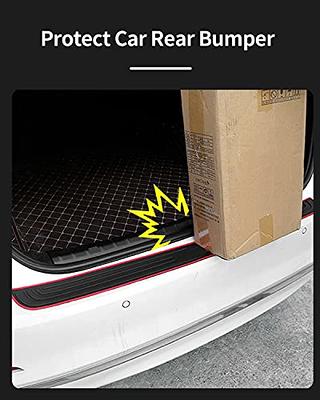 HOCHESLO Rear Bumper Protector Guard for Car, Universal Rubber  Scratch-Resistant Trunk Door Entry Guards, Trunk Protection Strip with 3M  Tape, 35.43 x 2.95inch, Red Border+Black Sports Logo - Yahoo Shopping