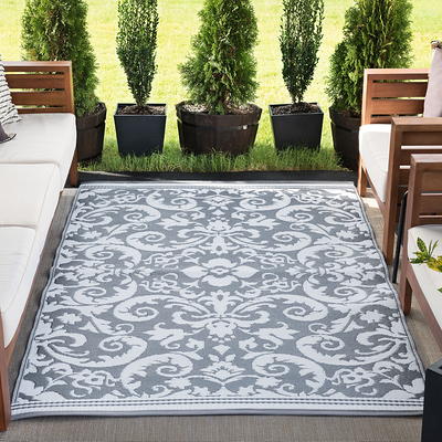 HIHEGD Outdoor Rug for Patio Camping RV, Waterproof Reversible Mat, Plastic  Straw Rug for Indoor Outdoor Patio Clearance, Porch, Deck, Backyard