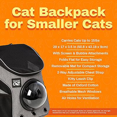 Cat Carrier - Breathable Space Bubble Cat Backpack, Blue