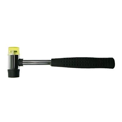 HORUSDY 16 oz Rubber Mallet Hammer, Fiberglass Rubber Mallet Handle