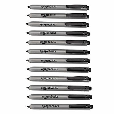 Basics Retractable Permanent Markers - Black, 12 Count - Yahoo  Shopping