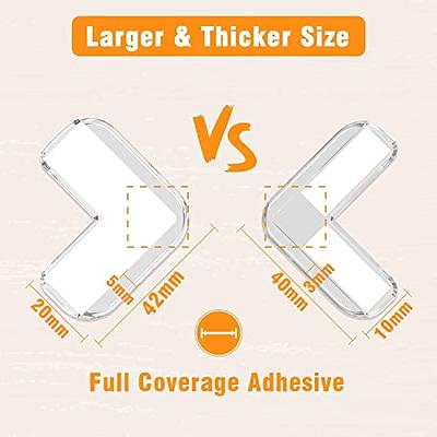 12pcs Large(length: 1.7inch) Silicone Corner Protector Baby