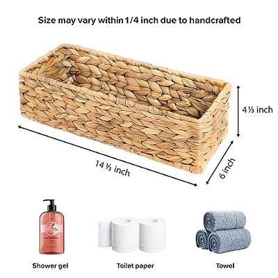 DUOER Storage Basket Wicker Baskets for Organizing with Handle Decorative Storage  Bins for Countertop Toilet Paper Storage Basket for Toilet Tank Top Small  Baskets Set (Set of 2,natural) - Yahoo Shopping