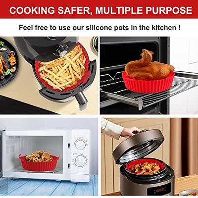 Silicone Circular Air Fryer Liners 2pk, Kitchen Accessories
