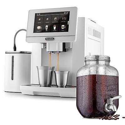 Zulay Magia Super Automatic Coffee Espresso Machine - Frother Handheld Foam  Maker for Lattes - Espresso Coffee Maker With Easy To Use 7” Touch Screen & 1  Gallon Cold Brew Coffee Maker - Yahoo Shopping