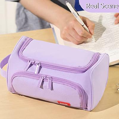 Pencil Case Large Capacity Pencil Pouch Marker Case for Students School  College Office Organizer Gift for Teen Adult Girl Boy Men Women Big Storage