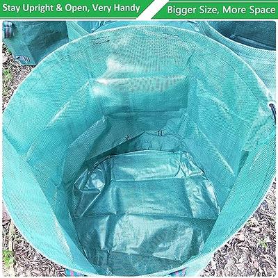 Extra Large Reuseable Gardening Bags Lawn Pool Leaf Waste Bags Trash Bags