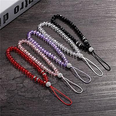 Universal Mobile Phone Charm Lanyard Crystal Beads Cord Strap Thread Key  Holder