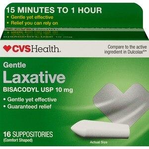 Major Bisacodyl 10 mg Medicated Laxative Suppository - 100 ct