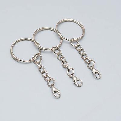 200pcs Key Rings, Split Bulk Keyrings For Keychain And Crafts (25mm)  (silver Colour)