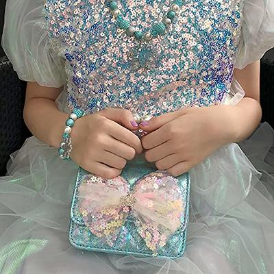 ELEMIRSA Girl Handbag Purse for Little Girls Kids Pretend Play Dress Up  Necklace Hair Accessories Jewelry Set, Light Blue - Yahoo Shopping