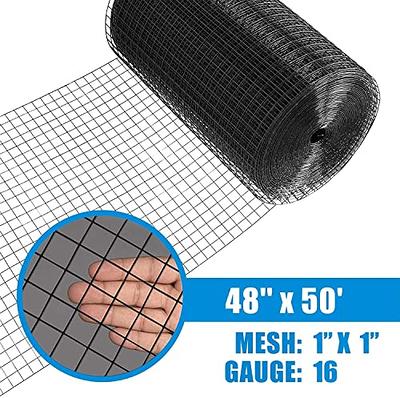 Fencer Wire Hardware Cloth with 1-Inch Grid, 16 Gauge Black Vinyl Coated  Welded Fence Mesh Roll for Home and Garden Fence and Pet Enclosures Protect  (48 Inch x 50 ft.) - Yahoo Shopping