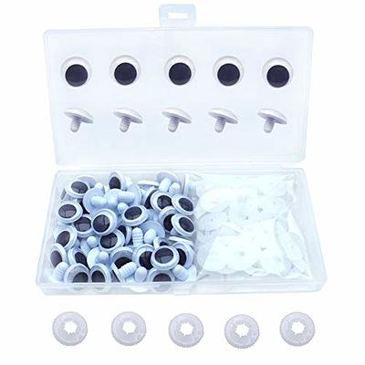 200 Pieces Wiggle Eyes, FEBSNOW Googly Eyes Self Adhesive Black White  Plastic Googly Eyes Mixed Assorted Sizes Sticker Eyes for DIY Crafts