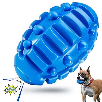 Feeko Interactive Long Lasting Dog Tug-of-war Toy for Aggressive Chewers,  15 inch with Convex Design Natural Rubber for Medium Large Breed Dogs Tooth