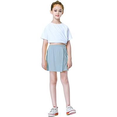 Floerns Women's Plus Size Asymmetrical Skorts High Waisted Skirts