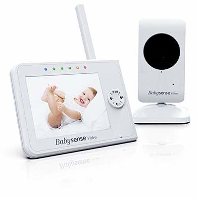 Video Baby Monitor with Camera and Audio, 3.2Inch LCD Display,  Infrared Night Vision, Two-Way Audio and Room Temperature Monitoring,Lullaby,Sound  Activated Screen : Baby