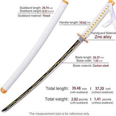 Katana sword Agatsuma Zenitsu sword blade cosplay anime manga