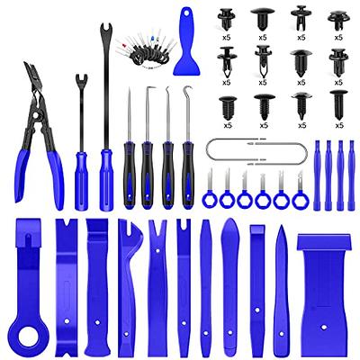 GOOACC 102Pcs Trim Removal Tool, Auto Push Pin Nylon Bumper Retainer Clip  Set Fastener Terminal Remover Tool Round Handle Crowbar Pry Kit Car/Radio  Panel - Yahoo Shopping