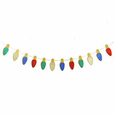 Christmas Lights Honeycomb Garland