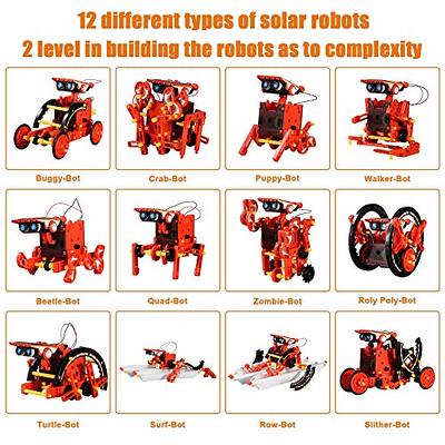 Stem Projects for Kids Ages 8-12, Make Your Own 11in1 Solar Robot