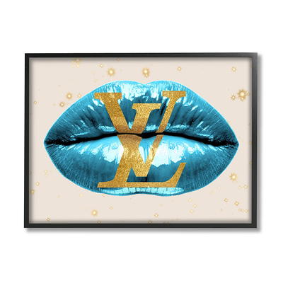 LV Lips Canvas Wall Art by Martina Pavlova