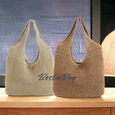 Straw Bag for Womens Summer Beach Bag Woven Tote Bag Large Rattan