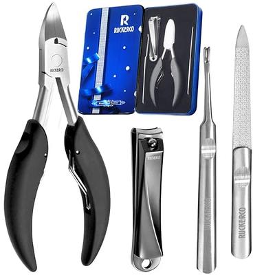 Amazon.com: FERYES Toenail Clipper Straight Blade for Ingrown and Thick  Nails - Stainless Steel and Sharp Pointed Tip Ingrown Nail Clipper – Wide  Jaw Toe Nail Cutter Podiatry Tool : Beauty &