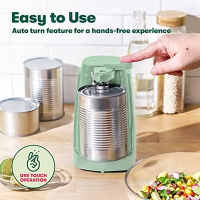 BELLA Electric Can Opener and Knife Sharpener, Multifunctional Jar and Bottle  Opener with Removable Cutting Lever and Cord Storage, Stainless Steel  Blade, Sage - Yahoo Shopping