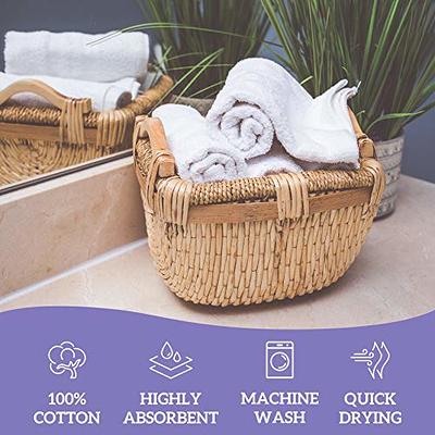 Cacala 100% Turkish Cotton Kitchen Tea Towels, Highly Absorbent Luxury Soft  Quick Drying Dish Towel with Hanging Loop for Gym, Yoga, Bath, Sports