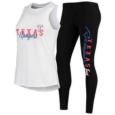 Lids Texas Rangers Concepts Sport Women's Roamer Knit Tank Top & Shorts Set  - White