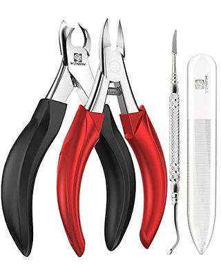 BEZOX Toenail Clippers, Nail Clippers Trimmer for Thick or Ingrown Toenails,  Fingernail Clipper Surgical Grade Stainless Steel - W/Metal Storage Box