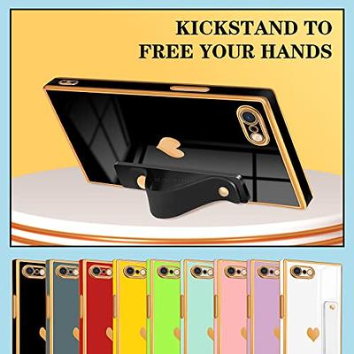 Luxury Square Wrist Strap Holder Phone Case For Samsung S10 8