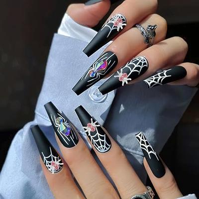 20pcs Alloy Skull Nail Charms Halloween Nail Charms for Acrylic Nails 3D  Metallic Star Spider Nail Rhinestones with Gems Goth Dark Snake Cross Nail  Jewelry for Women Girls Nail Supplies Decoration 