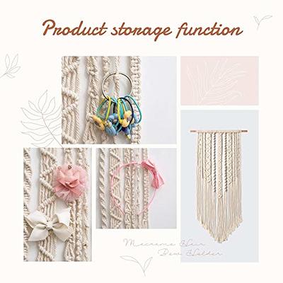 Macrame Bow Hanger, Hair Bow Hanger, Headband Hanger, Bow Storage