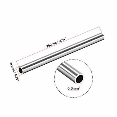 uxcell Brass Round Tube, 300mm Length 3mm OD 1mm Wall Thickness, Seamless  Straight Pipe Tubing 3 Pcs