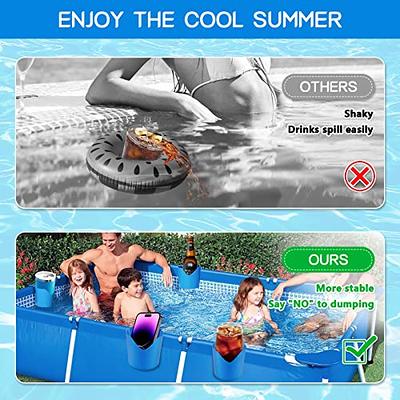 Pack of 2 Drink Holders, Blue Pool Cup Holder Cup Holder for Pool