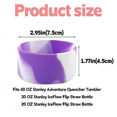 Silicone Boot for Stanley Quencher 30oz/40oz Protective Silicone Cup Boot,  Reduces Noise Water Bottle Bottom Sleeve Cover Compatible with Stanley